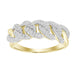 LADIES BAND 1/3 CT ROUND DIAMOND 10K YELLOW GOLD