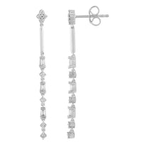 Thumbnail for LADIES EARRING 1/4 CT ROUND DIAMOND 10K WHITE GOLD