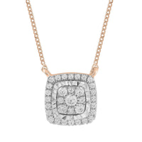 Thumbnail for LADIES NECKLACE 1/5 CT ROUND DIAMOND 10K ROSE GOLD