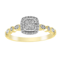 Thumbnail for LADIES RING 1/5 CT ROUND DIAMOND 10K YELLOW GOLD