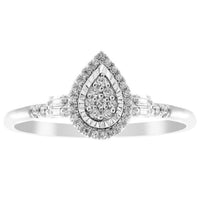 Thumbnail for LADIES RING 1/5 CT ROUND DIAMOND 10K WHITE GOLD