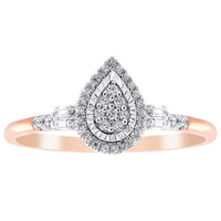 Thumbnail for LADIES RING 1/5 CT ROUND DIAMOND 10K ROSE GOLD