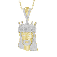 Thumbnail for MEN'S CHARM 1 1/2 CT ROUND/BAGUETTE DIAMOND 10K YELLOW GOLD