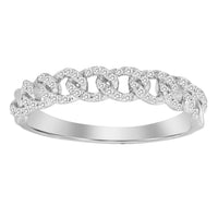 Thumbnail for LADIES BAND 1/6 CT ROUND DIAMOND 10K WHITE GOLD