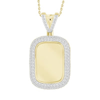 Thumbnail for MEN'S CHARM 1 1/2 CT ROUND DIAMOND 10K YELLOW GOLD