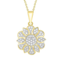 Thumbnail for LADIES PENDANT 1/4 CT ROUND DIAMOND 10K YELLOW GOLD