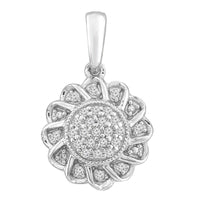 Thumbnail for LADIES PENDANT 1/10 CT ROUND DIAMOND 10KT WHITE GOLD