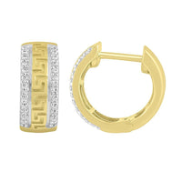 Thumbnail for MEN'S HOOP 1/5 CT ROUND DIAMOND 10K YELLOW GOLD