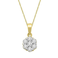 Thumbnail for LADIES PENDANT 1/3 CT ROUND DIAMOND 14K YELLOW GOLD