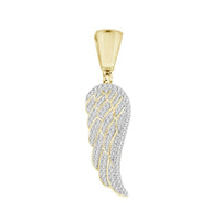 Thumbnail for MEN'S PENDANT 1/5 CT ROUND DIAMOND 10K YELLOW GOLD