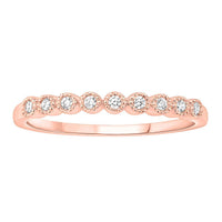 Thumbnail for LADIES STACKBLE BAND 1/2 CT ROUND DIAMOND 14K ROSE GOLD
