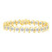 LADIES BRACELET 3 CT ROUND DIAMOND 10K YELLOW GOLD