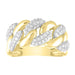 LADIES RING 1/2 CT ROUND DIAMOND 10K YELLOW GOLD