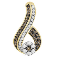 Thumbnail for LADIES PENDANT 1/2 CT ROUND DIAMOND 10K YELLOW GOLD