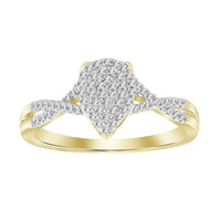 Thumbnail for LADIES RING 1/6 CT ROUND DIAMOND 10K YELLOW GOLD