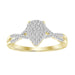 LADIES RING 1/6 CT ROUND DIAMOND 10K YELLOW GOLD