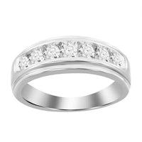 Thumbnail for MEN'S BAND 3/4 CT ROUND  DIAMOND 14K WHITE GOLD