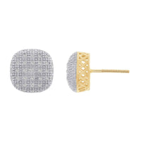 Thumbnail for MEN'S EARRING 1/4 CT ROUND DIAMOND 10K YELLOW GOLD