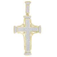 Thumbnail for MEN'S CHARM 5/8 CT ROUND DIAMOND 10K YELLOW GOLD