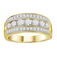 Thumbnail for LADIES BAND 1 CT ROUND DIAMOND 14K YELLOW GOLD