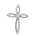 LADIES PENDANT 1/6 CT ROUND DIAMOND 10K WHITE GOLD