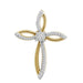 LADIES PENDANT 1/6 CT ROUND DIAMOND 10K YELLOW GOLD