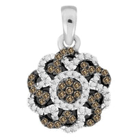 Thumbnail for LADIES PENDANT 1/4 CT ROUND/CHOCOLATE DIAMOND 10K WHITE GOLD