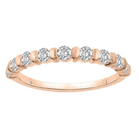Thumbnail for LADIES STACKBLE BAND 1/2 CT ROUND DIAMOND 14K ROSE GOLD