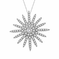 Thumbnail for LADIES PENDANT 1/2 CT ROUND DIAMOND 10K WHITE GOLD