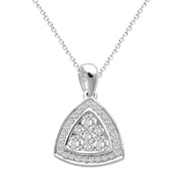 Thumbnail for LADIES PENDANT 1/2 CT ROUND DIAMOND 14K WHITE GOLD