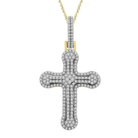 Thumbnail for MEN'S CHARM 2 CT ROUND DIAMOND 10K YELLOW GOLD