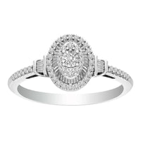Thumbnail for LADIES RING 1/4 CT ROUND  DIAMOND 10K WHITE GOLD