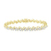 LADIES BRACELET 3 CT ROUND/BAGUETTE DIAMOND 10K YELLOW GOLD