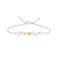 Thumbnail for LADIES DIAMOND BRACELETS 1/15 CT ROUND DIAMOND SILVER