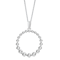 Thumbnail for LADIES PENDANT 3/4 CT ROUND DIAMOND 14K WHITE GOLD