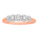 LADIES RING 1/4 CT ROUND DIAMOND 10K ROSE GOLD