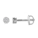 LADIES EARRINGS 1/10 CT ROUND DIAMOND 10K WHITE GOLD