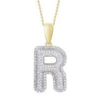 Thumbnail for MEN'S PENDANT 3/8 CT ROUND DIAMOND 10K YELLOW GOLD