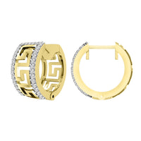 Thumbnail for MEN'S HOOPS 1/5 CT ROUND DIAMOND 10KT YELLOW GOLD