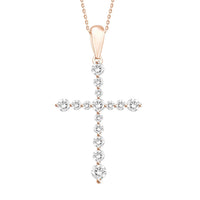 Thumbnail for LADIES PENDANT 3/4 CT ROUND DIAMOND 10K ROSE GOLD