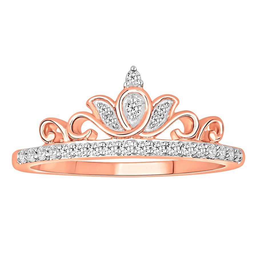 LADIES ENHANCER WRAPS 1/5  CT ROUND DIAMOND 10K ROSE GOLD