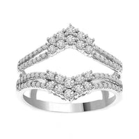Thumbnail for LADIES ENHANCER WRAP 1/2 CT ROUND DIAMOND 14K WHITE GOLD