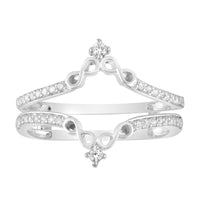 Thumbnail for LADIES ENHANCER WRAP 1/2 CT ROUND DIAMOND 14K WHITE GOLD