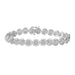 LADIES BRACELET 1 CT ROUND DIAMOND 10KT WHITE GOLD