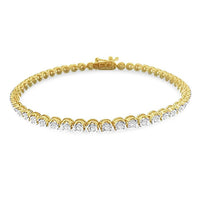 Thumbnail for LADIES BRACELET 1 CT ROUND DIAMOND SILVER
