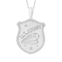 Thumbnail for MEN'S CHARM 1/6 CT ROUND DIAMOND 10K WHITE GOLD