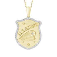 Thumbnail for MEN'S CHARM 1/6 CT ROUND DIAMOND 10K YELLOW GOLD