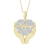 MEN'S CHARM 1/5 CT ROUND DIAMOND 10K YELLOW GOLD