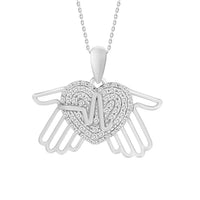Thumbnail for MEN'S CHARM 1/5 CT ROUND DIAMOND 10K WHITE GOLD