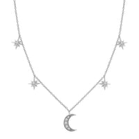 Thumbnail for LADIES NECKLACE 1/4 CT ROUND DIAMOND 10K WHITE GOLD